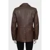 Brown lambskin jacket