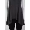 Sleeveless TOP with a high gate