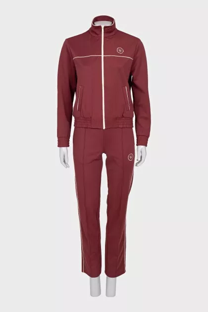 Red tracksuit with trousers