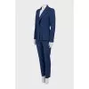 Blue striped suit