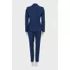 Blue striped suit