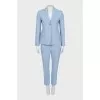 Blue pantsuit