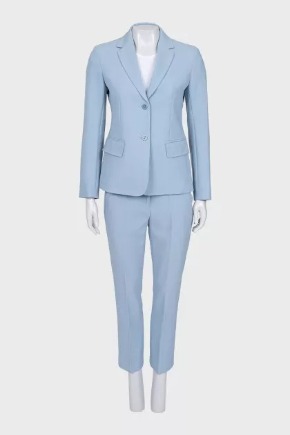 Blue pantsuit