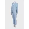 Blue pantsuit