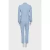 Blue pantsuit