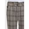 Loose-fitting plaid trousers