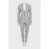 Gray pantsuit