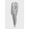 Gray pantsuit
