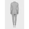 Gray pantsuit