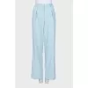 Wide-leg trousers in light blue