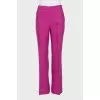 Loose-fitting linen trousers