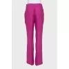 Loose-fitting linen trousers