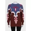 Cashmere printed jumper