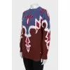 Cashmere printed jumper
