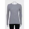 Slim-fit jumper with signature buttons