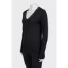 Black wool pullover