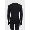 Black wool pullover