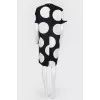 Dress in a direct silhouette