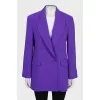 Purple jacket with tag
