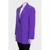 Purple jacket with tag