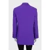 Purple jacket with tag