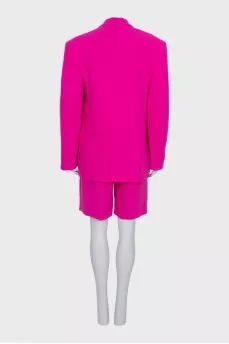 Pink suit with shorts with tag