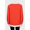 Straight-cut cardigan with buttoned pockets
