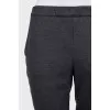 Tapered trousers with pockets