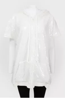 Hoods in sequins with short sleeve