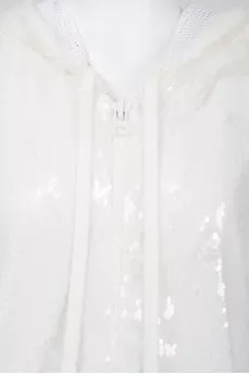 Hoods in sequins with short sleeve