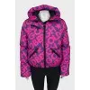 Ski suit with signature print