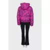 Ski suit with signature print