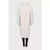 White teddy fur coat