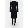 Double-breasted trench coat with belt