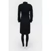Double-breasted trench coat with belt
