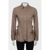 Brown fitted jacket