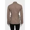 Brown fitted jacket