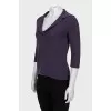 Purple pullover with 3/4 sleeves
