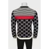 Men's jumper with a signature print