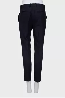 Wool tapered trousers