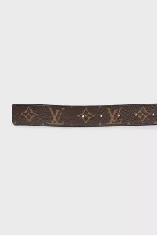 Reversible belt with signature monogram