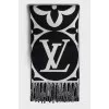 Wool scarf with brand logo