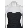 Black mini dress with a massive bow