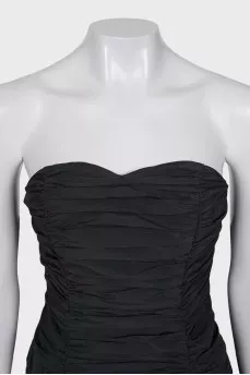 Black mini dress with a massive bow
