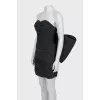 Black mini dress with a massive bow