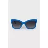 Blue square frame sunglasses