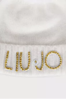 White hat with a golden logo