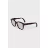 Brown square framed glasses