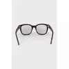 Brown square framed glasses
