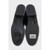 Black pony skin boots